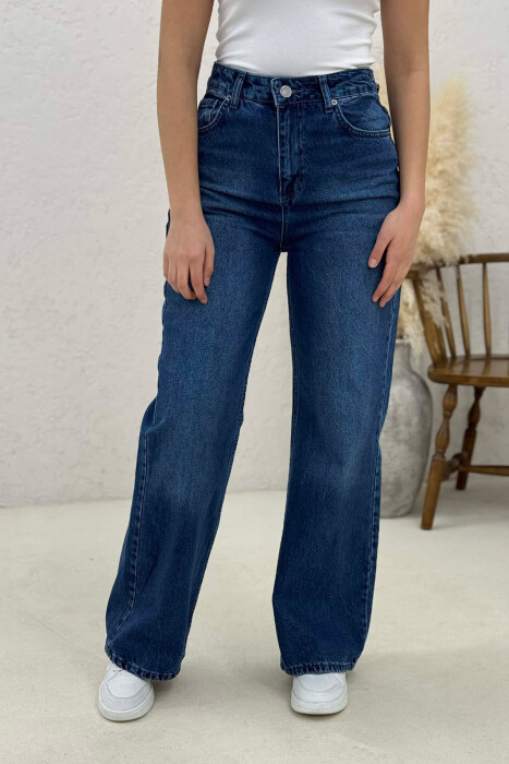 WIDE LEG WOMAN JEANS BLUE/BLU - 4