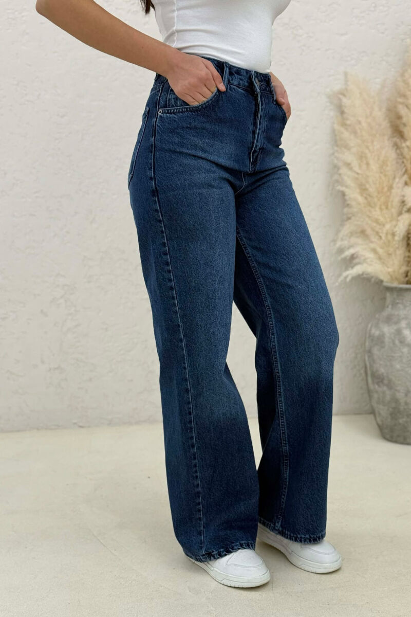 WIDE LEG WOMAN JEANS BLUE/BLU - 5