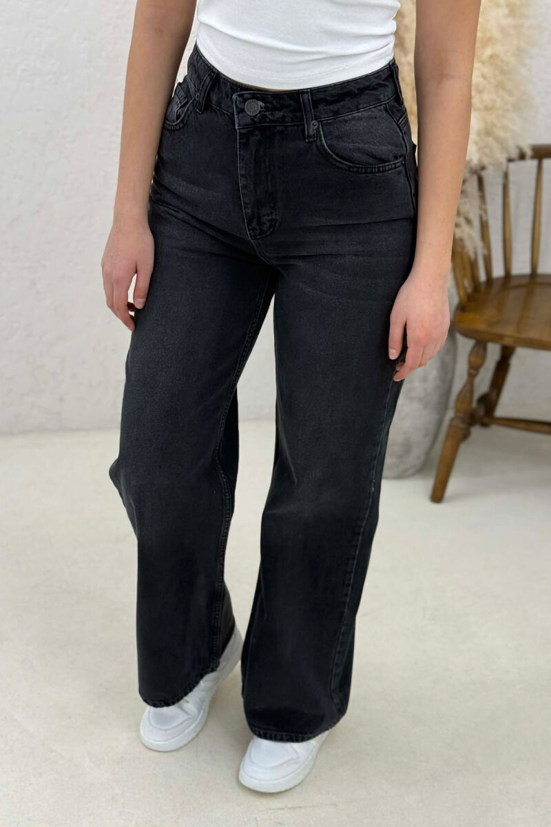 WIDE LEG WOMAN JEANS DARK GREY/GEE - 2