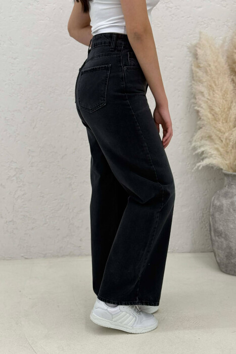 WIDE LEG WOMAN JEANS DARK GREY/GEE - 3