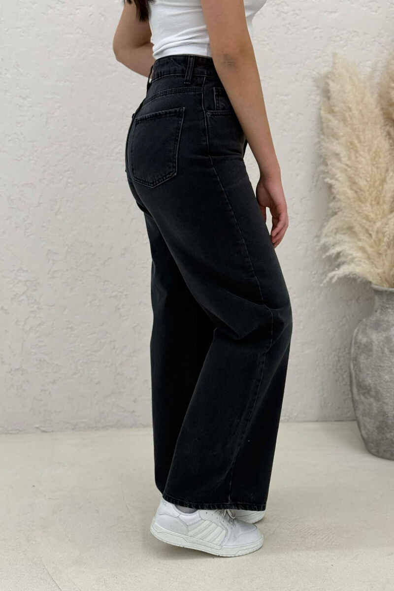 WIDE LEG WOMAN JEANS DARK GREY/GEE - 3