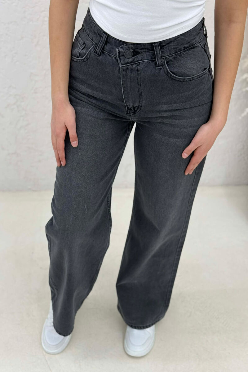 WIDE LEG WOMAN JEANS GREY ASH/GRI HIRI - 4