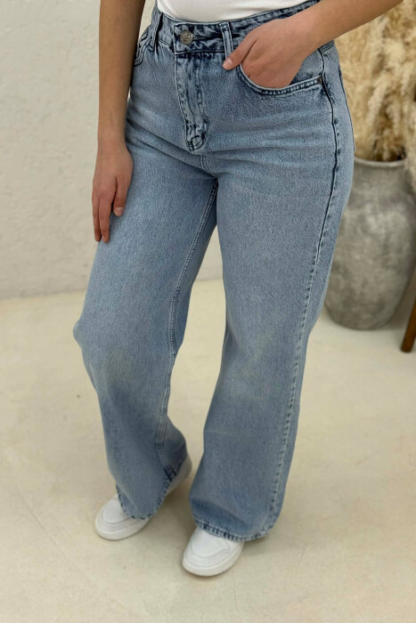 WIDE LEG WOMAN JEANS LIGHTBLUE/BZ - 3