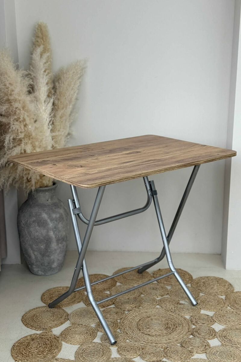 WOODEN SIMPLE FOLDING TABLE LIGHT BROWN/KAZB - 5