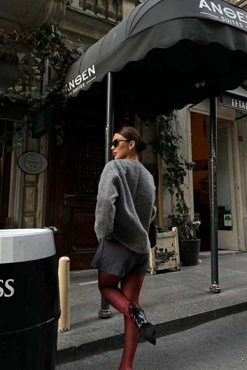 WOOL SIMPLE WOMEN JACKET GREY/GRI - 3