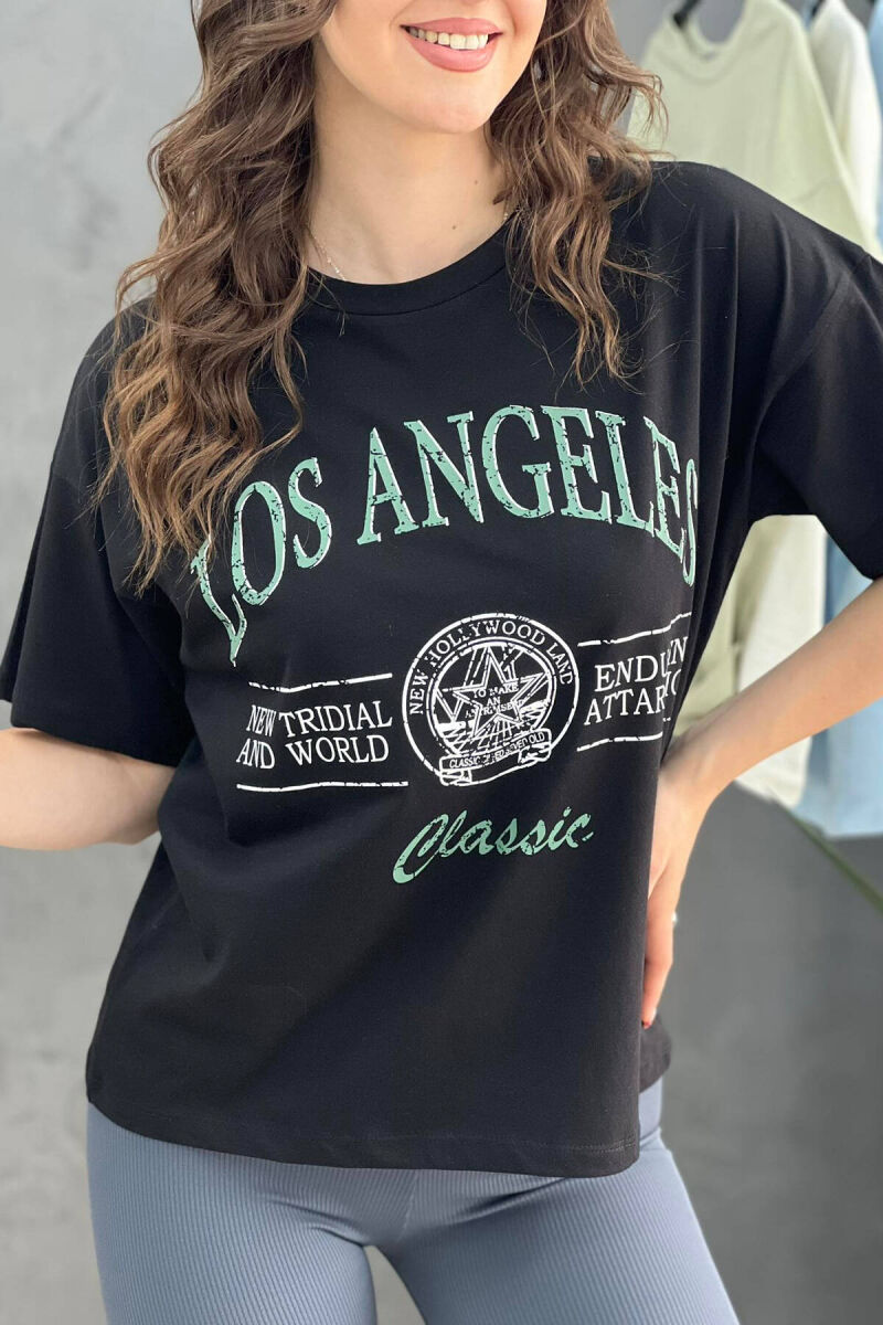 WRITING WOMEN T-SHIRT BLACK/ E ZEZE - 2