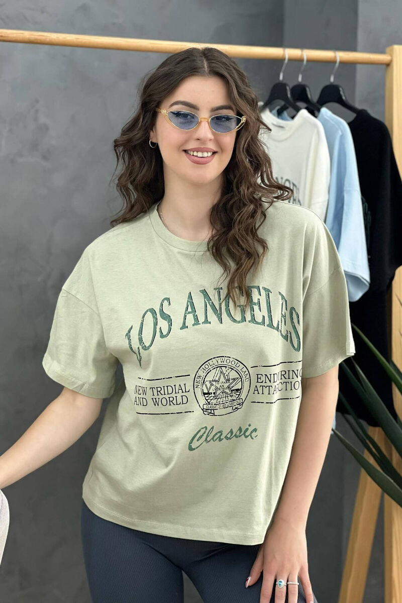 WRITING WOMEN T-SHIRT MINT/MENTE - 2