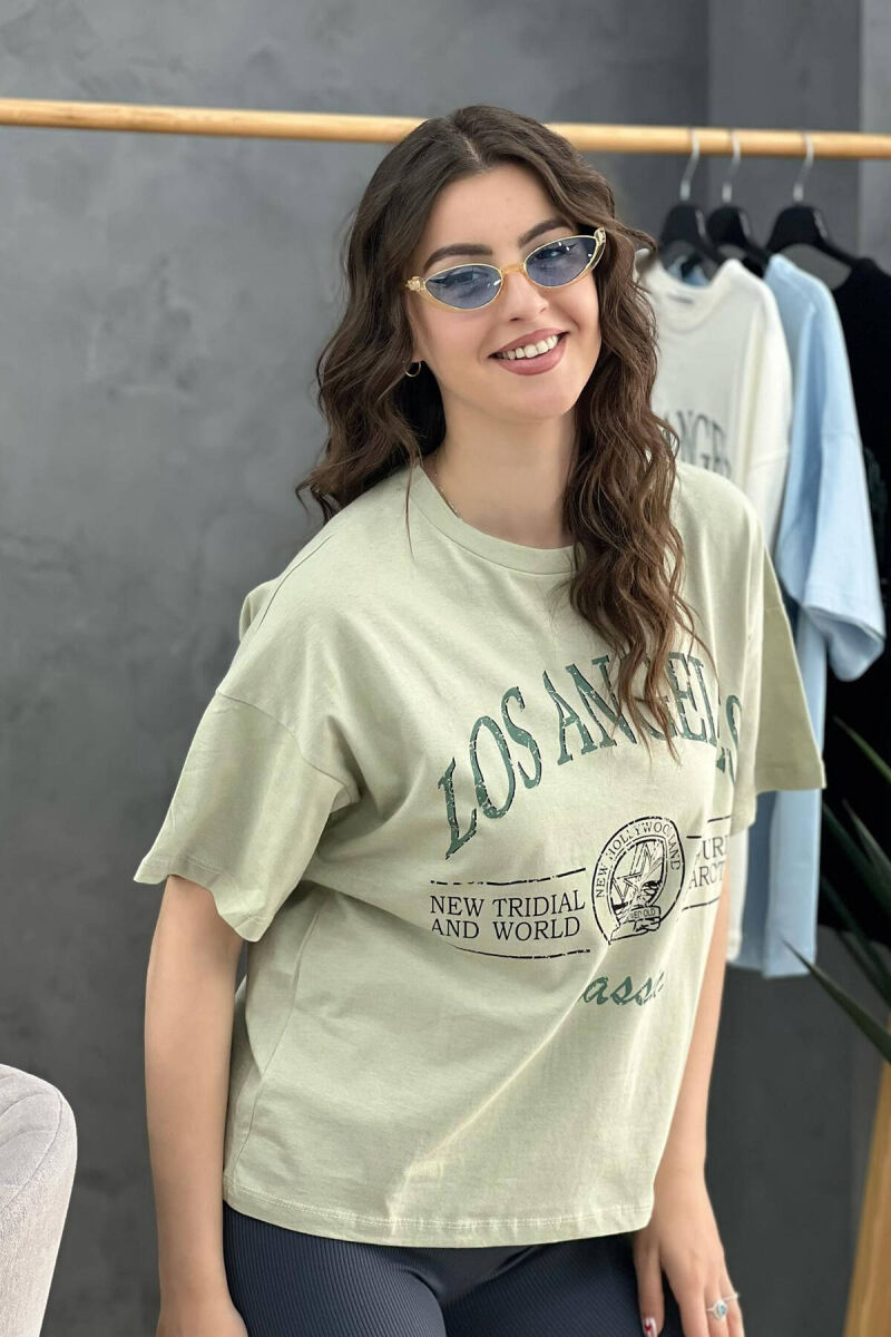 WRITING WOMEN T-SHIRT MINT/MENTE - 3