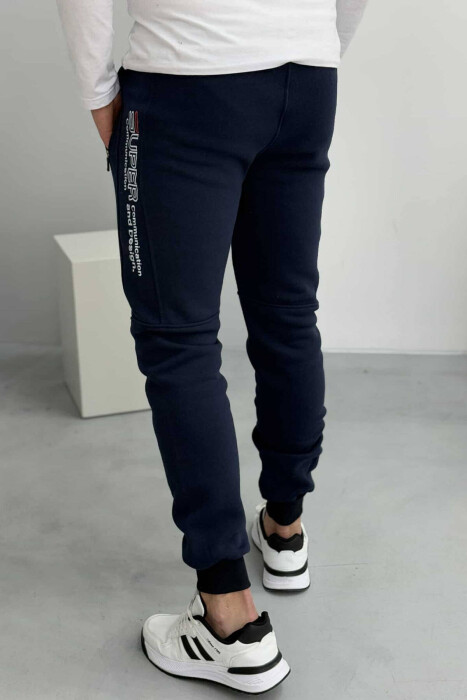 WRITTINGS MEN FLUFFY SWEATPANTS BLUE/BLU - 4