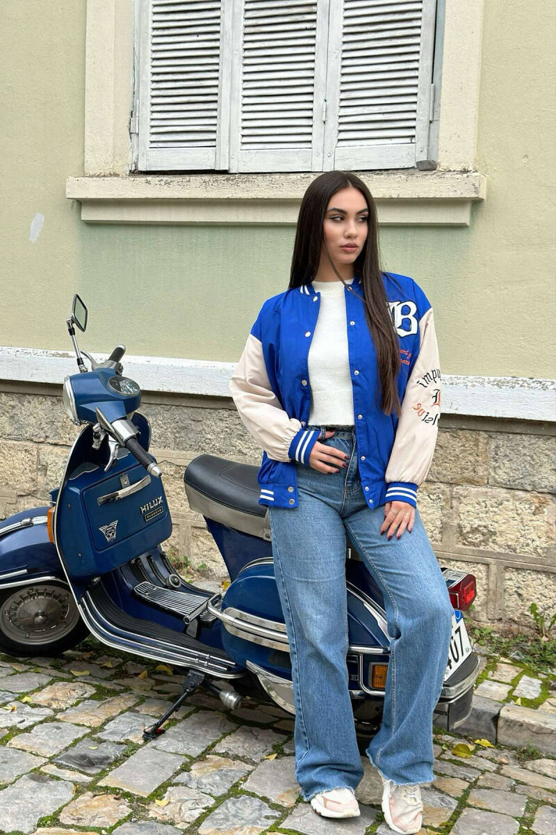 XHAKETË BOMBER PËR FEMRA NË NGJYRËN BLU - 3