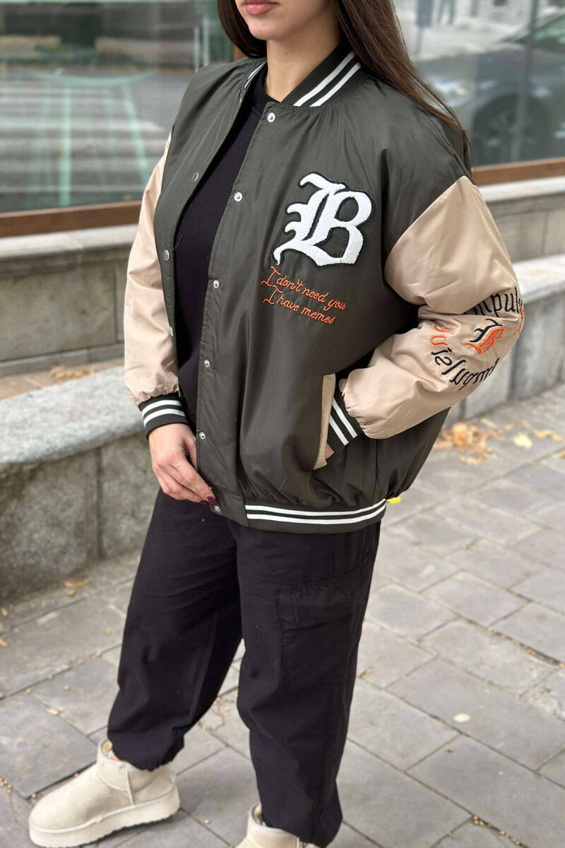 XHAKETË BOMBER PËR FEMRA NË NGJYRËN JESHILE - 2