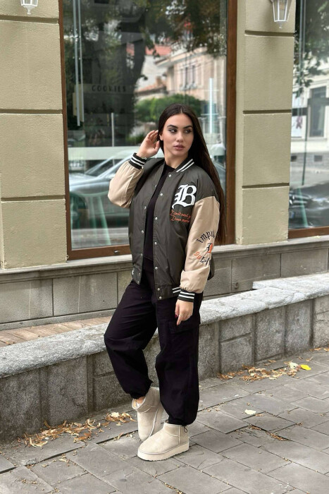 XHAKETË BOMBER PËR FEMRA NË NGJYRËN JESHILE - 3