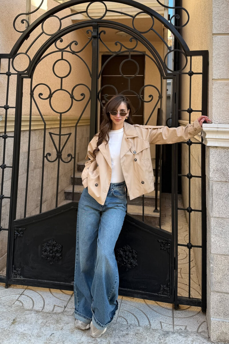 XHAKETE E SHKURTER NJE NGJYRESHE PER FEMRA NE NGJYRE BEZHE - 2