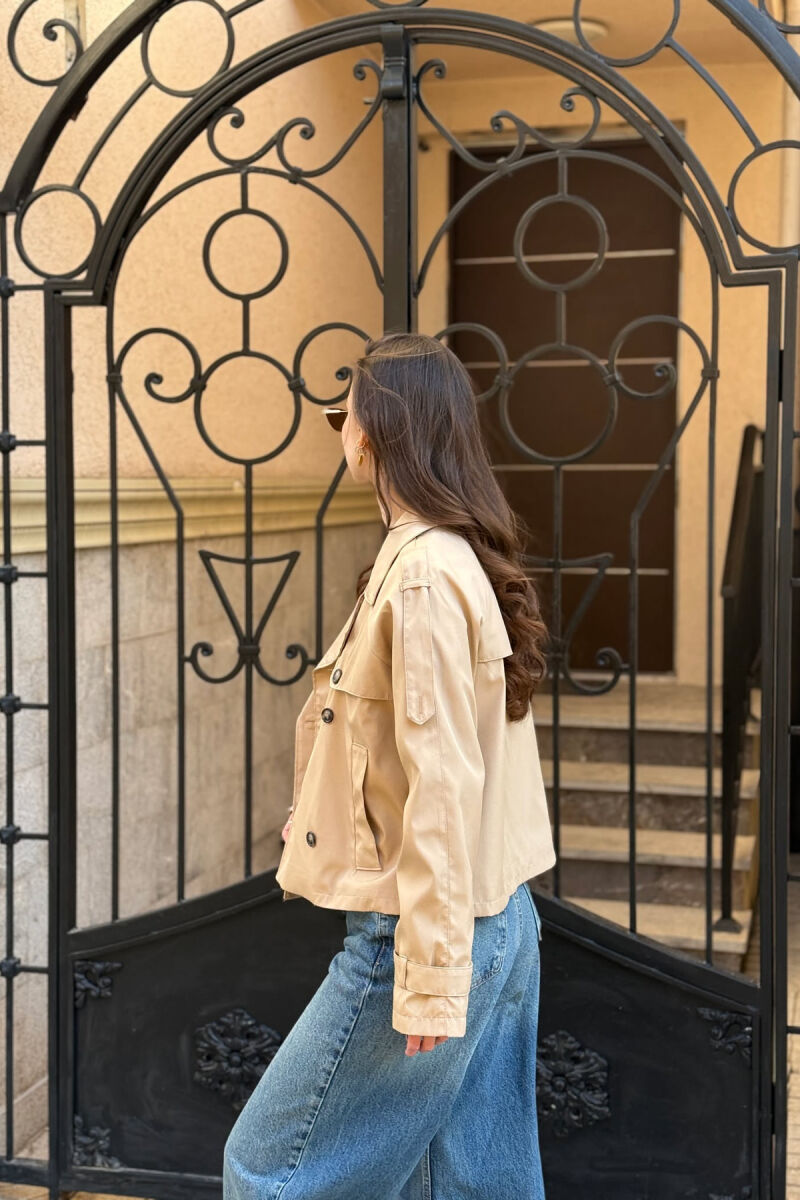 XHAKETE E SHKURTER NJE NGJYRESHE PER FEMRA NE NGJYRE BEZHE - 5