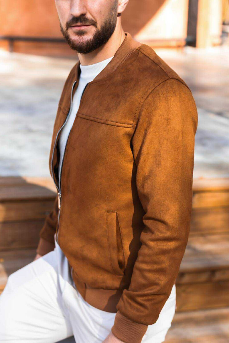 XHAKETË E THJESHTË NJË NGJYRËSHE PËR MESHKUJ NË NGJYRË KAFE - 3