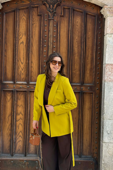 XHAKETE E THJESHTE KLASIKE DHE ME DETAJIN E LIDHSEVE PER FEMRA NE NGJYRE JESHILE TE ZBARDHUR - 3