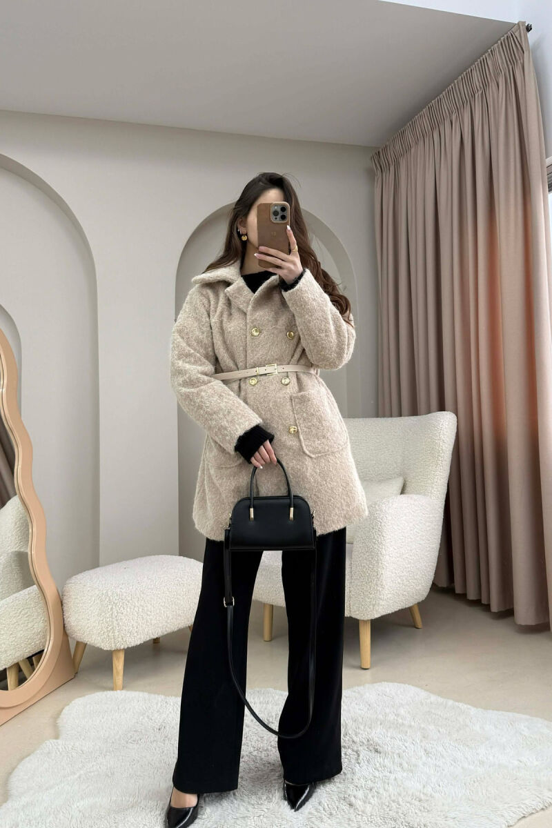 XHAKETE E THJESHTE ME DETAJIN E RRIPIT PER FEMRA NE NGJYRE BEZHE - 4