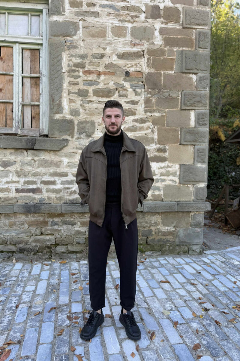 XHAKETË E THJESHTË NJË NGJYRËSHE PËR MESHKUJ NË NGJYRË JESHILE - 5