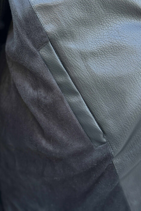 XHAKETË E THJESHTË NJË NGJYRËSHE PËR MESHKUJ NË NGJYRË TË ZEZË - 6