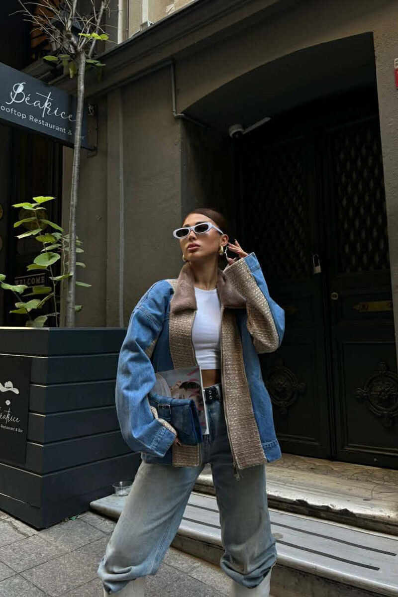 XHAKETE E THJESHTE XHINS ME DETAJ GEZOFI PER FEMRA NE NGJYRE BEZHE - 1