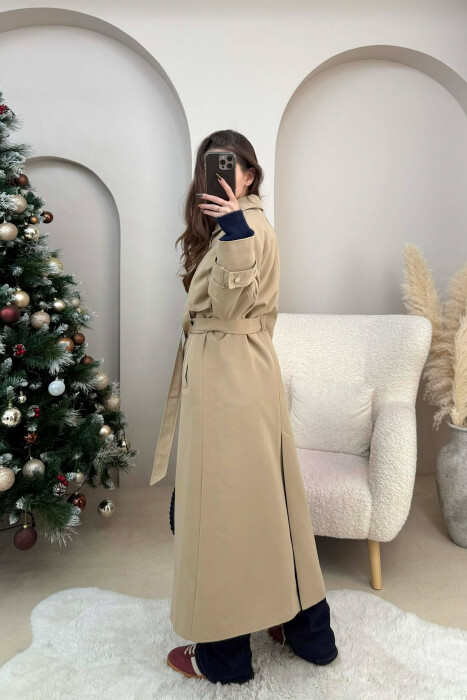 XHAKETE E GJATE ME BUTONA DHE ME DETAJIN E LIDHSEVE PER FEMRA NE NGJYRE BEZHE TE ERRET - 4