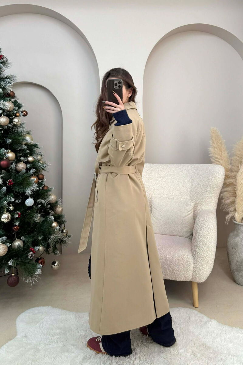 XHAKETE E GJATE ME BUTONA DHE ME DETAJIN E LIDHSEVE PER FEMRA NE NGJYRE BEZHE TE ERRET - 4