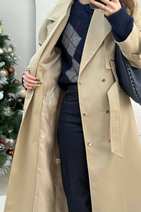 XHAKETE E GJATE ME BUTONA DHE ME DETAJIN E LIDHSEVE PER FEMRA NE NGJYRE BEZHE TE ERRET - 3