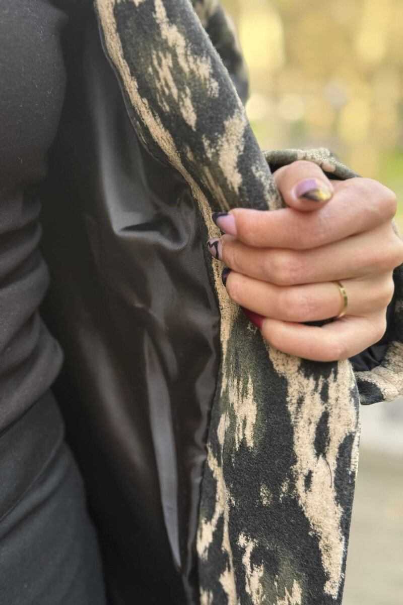 XHAKETE KLASIKE ME DIZAJN LEOPARDI PER FEMRA NE NGJYRE JESHILE - 3