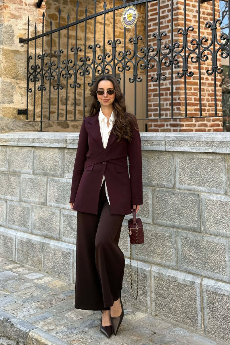 XHAKETE KLASIKE ME LIDHESE PER FEMRA NE NGJYRE VISHNJE TE ERRET - 3