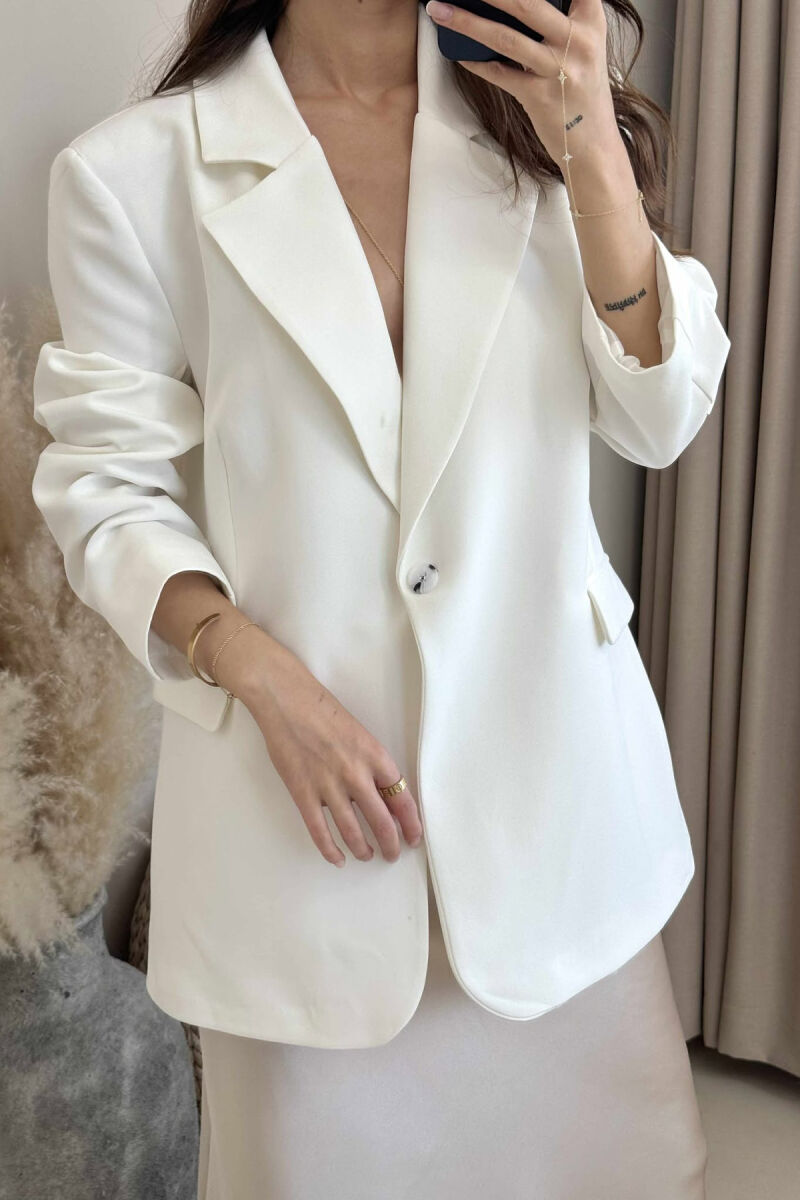 XHAKETË KLASIKE PËR FEMRA NË NGJYRËN E BARDHË - 3