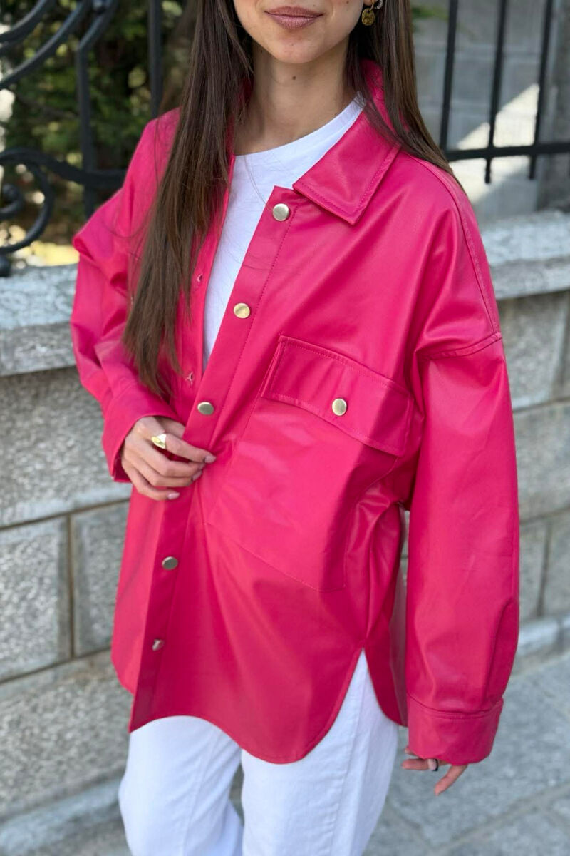 XHAKETE LEKURE ME BUTONA PER FEMRA NE NGJYRE CIKLAMI - 6