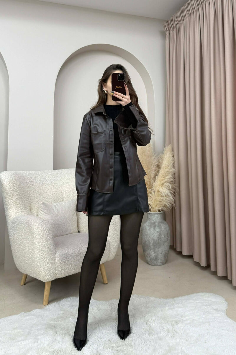 XHAKETE LEKURE NJE NGJYRESHE PER FEMRA NE NGJYRE KAFE TE ERRET - 5