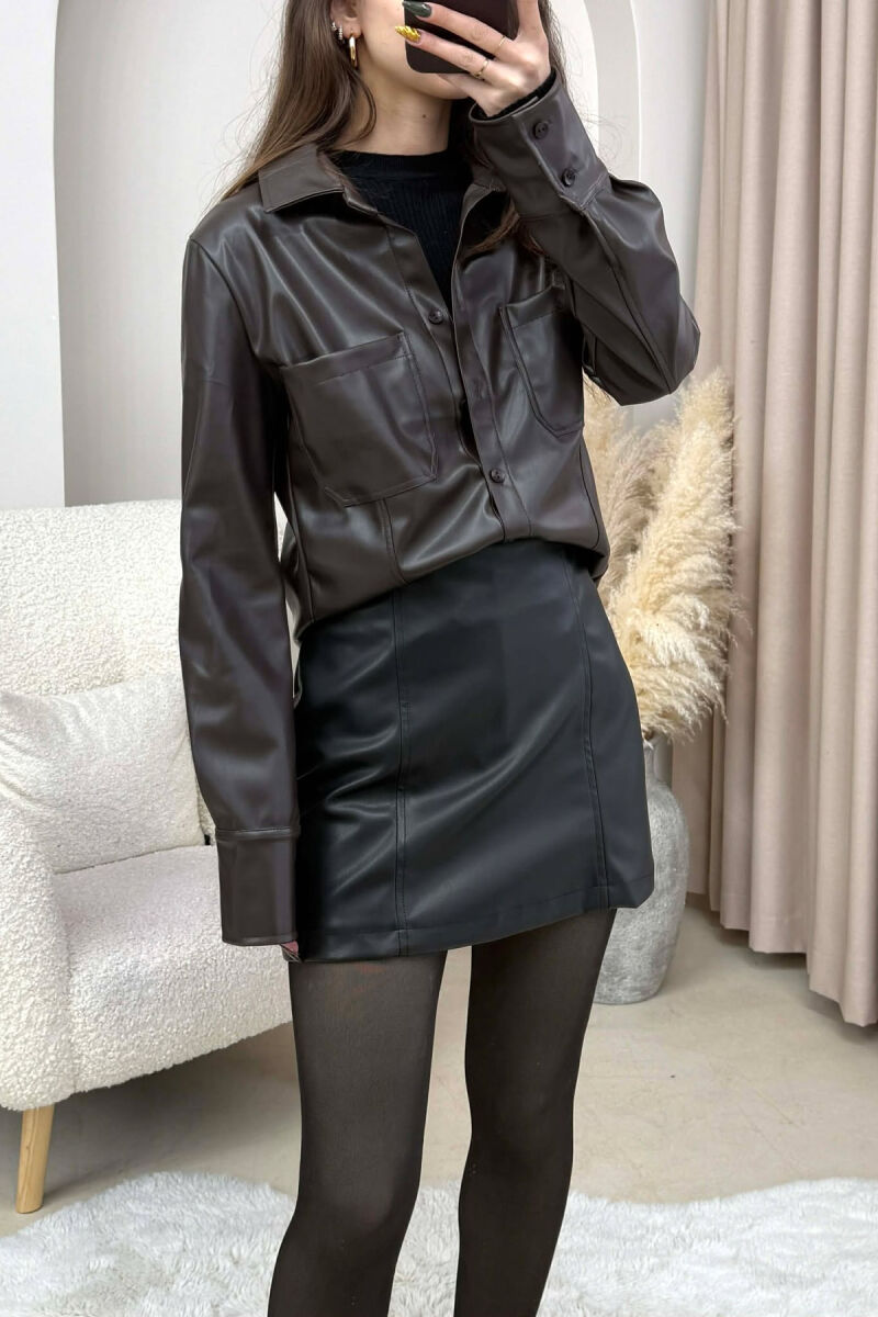 XHAKETE LEKURE NJE NGJYRESHE PER FEMRA NE NGJYRE KAFE TE ERRET - 6