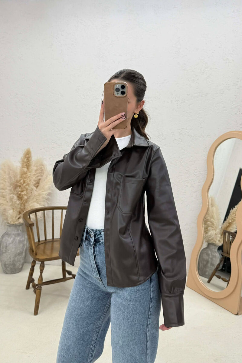 XHAKETE LEKURE NJE NGJYRESHE PER FEMRA NE NGJYRE KAFE TE ERRET - 1