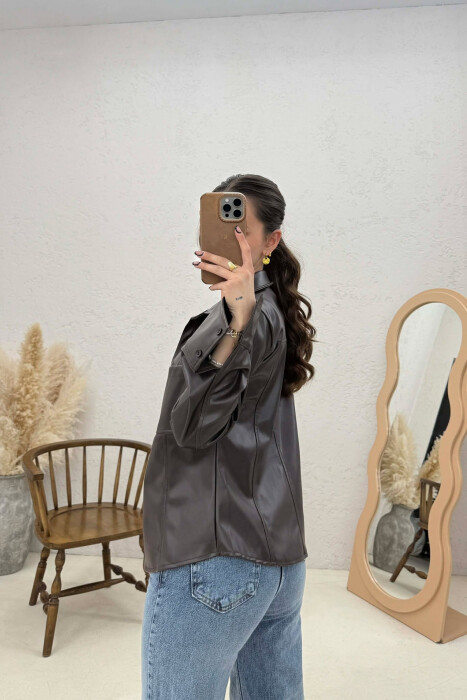 XHAKETE LEKURE NJE NGJYRESHE PER FEMRA NE NGJYRE KAFE TE ERRET - 2