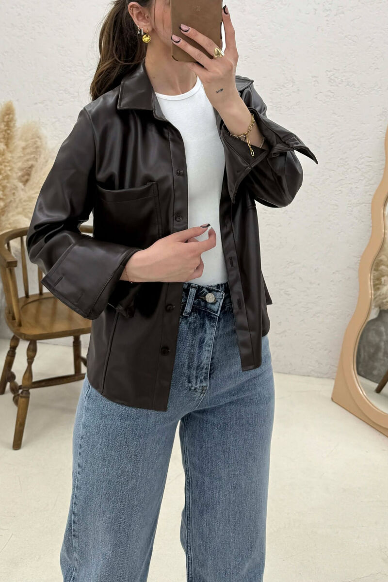 XHAKETE LEKURE NJE NGJYRESHE PER FEMRA NE NGJYRE KAFE TE ERRET - 4