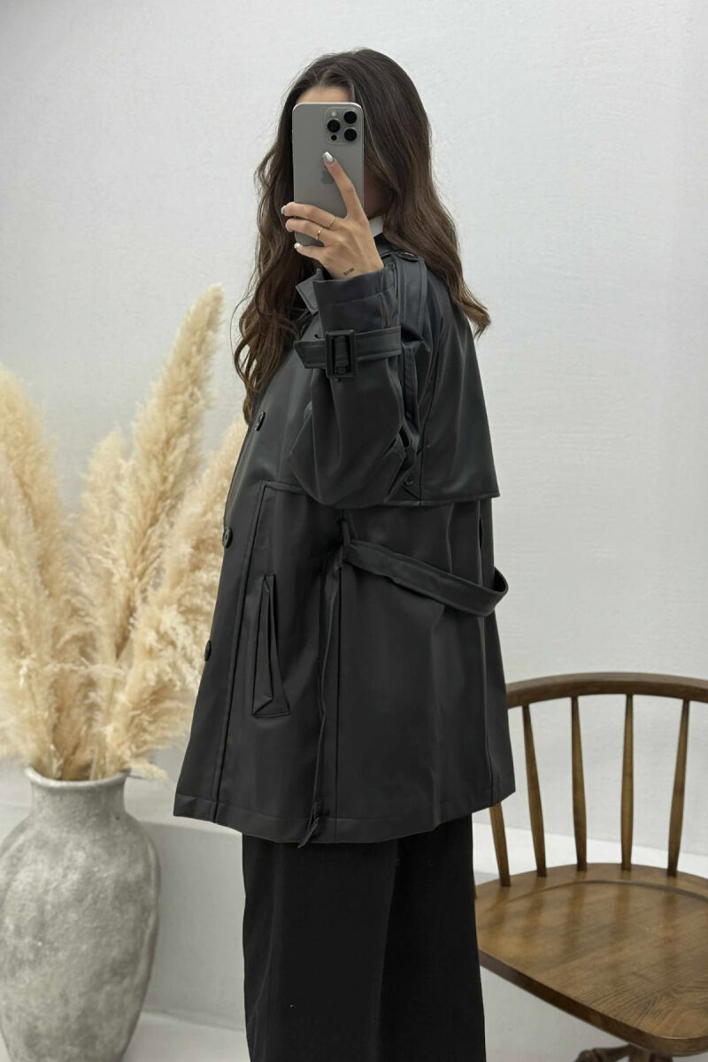 XHAKETË LËKURE PËR FEMRA NË NGJYRËN E ZEZË - 4