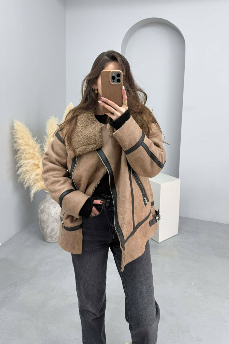 XHAKETE ME PUSH DHE ZINXHIRA PER FEMRA NE NGJYRE KAFE TE ZBARDHUR - 1