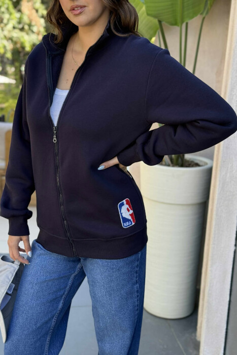 XHAKETË ME PUSH PËR FEMRA NË NGJYRËN BLU E ERRËT - 4