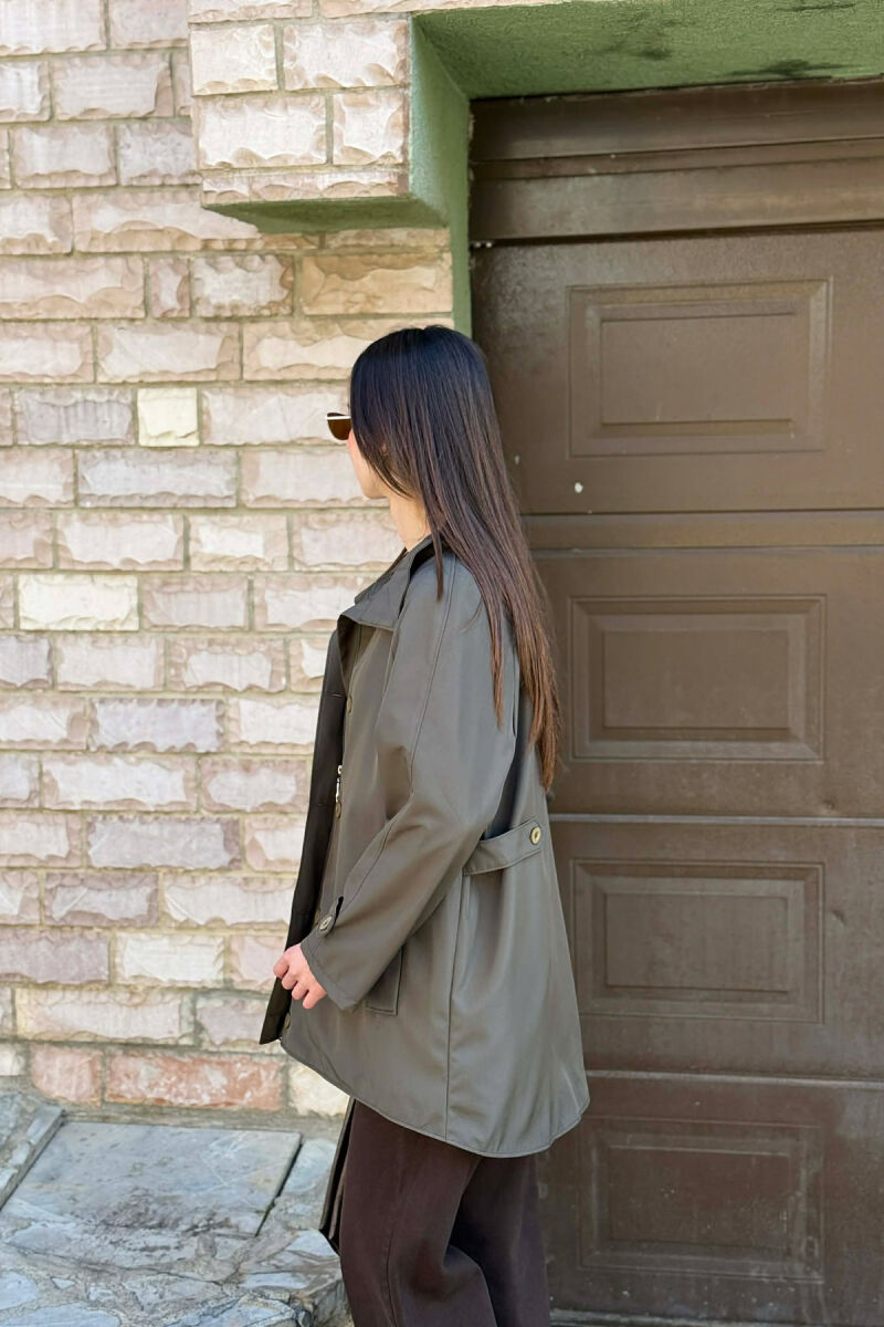 XHAKETE NJE NGJYRESHE ME ZINXHIR DHE BUTONA PER FEMRA NE NGJYRE JESHILE TE ERRET - 4