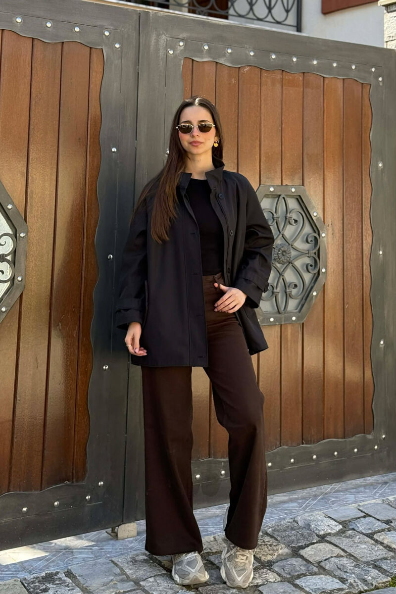 XHAKETE NJE NGJYRESHE ME ZINXHIR DHE BUTONA PER FEMRA NE NGJYRE TE ZEZE ME TE ZEZE - 1