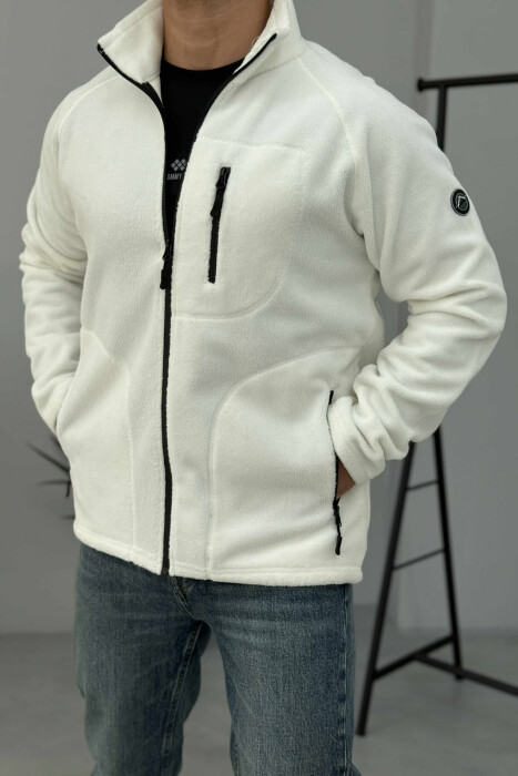 XHAKETË POLARE PËR MESHKUJ NË NGJYRËN E BARDHË - 2