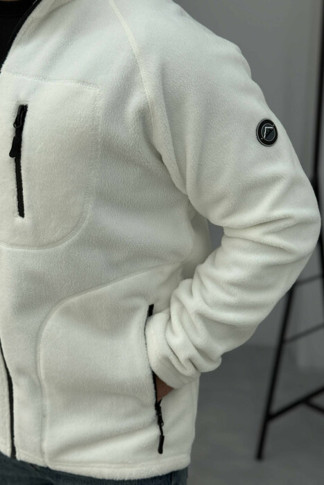 XHAKETË POLARE PËR MESHKUJ NË NGJYRËN E BARDHË - 4