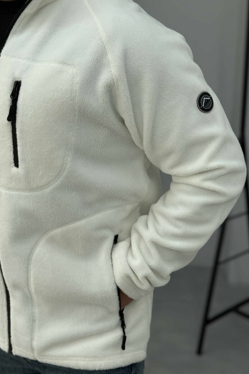 XHAKETË POLARE PËR MESHKUJ NË NGJYRËN E BARDHË - 4