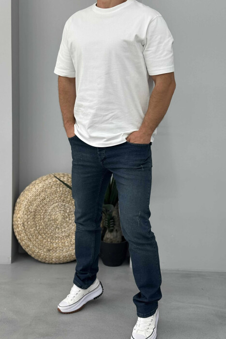 XHINSE NJË NGJYRËSHE ME GËRVISHTJE TË THJESHTA PËR MESHKUJ NË NGJYRËN GUR KALI - 1