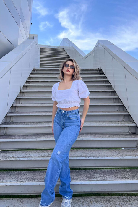 XHINSE NJË NGJYRËSHE PËR FEMRA NË NGJYRËN BLU E ZBARDHUR - 4