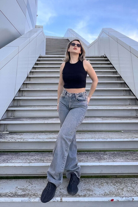 XHINSE NJË NGJYRËSHE TË GJËRA PËR FEMRA NË NGJYRËN BLU ÇELIKU - 3