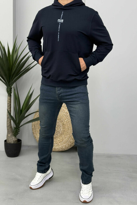 XHINSE NJË NGJYRËSHE TË NGUSHTA VINTAGE PËR MESHKUJ NË NGJYRËN BLU - 1