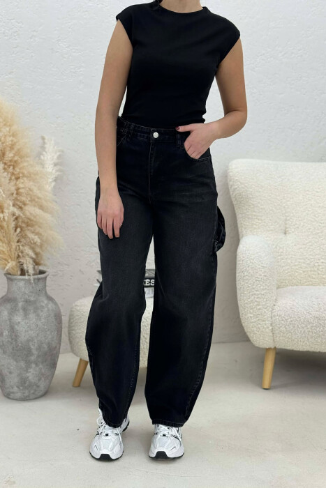 XHINSE PËR FEMRA ME DETAJIN E RRIPAVE NË NGJYRË TE ZEZE - 7