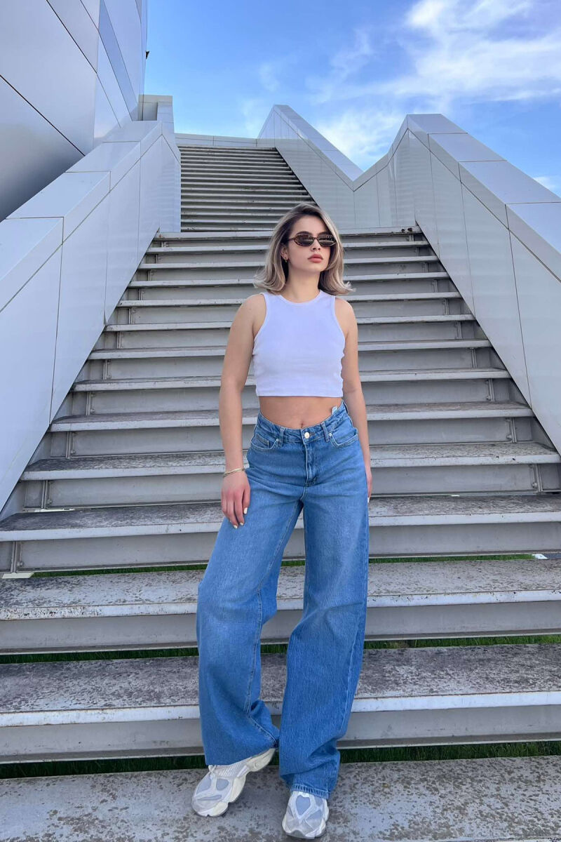 XHINSE TË GJËRA NJË NGJYRËSHE PËR FEMRA NË NGJYRËN BABY BLUE - 3